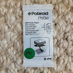 Polaroid PoGo 2x3" Zink Photo Paper 10 Pack Sheets NEW Sealed 5x7.6 cm